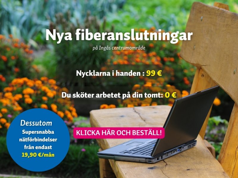 Sommarkampanj Ingå centrum hemsidan